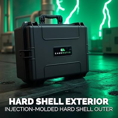CASEMATIX Hard Shell Travel Case Compatible with Xbox Series X Console, Controllers, Headset and Other Accessories - IPX7 Waterproof and Crushproof Carrying Case with Customized Foam Interior