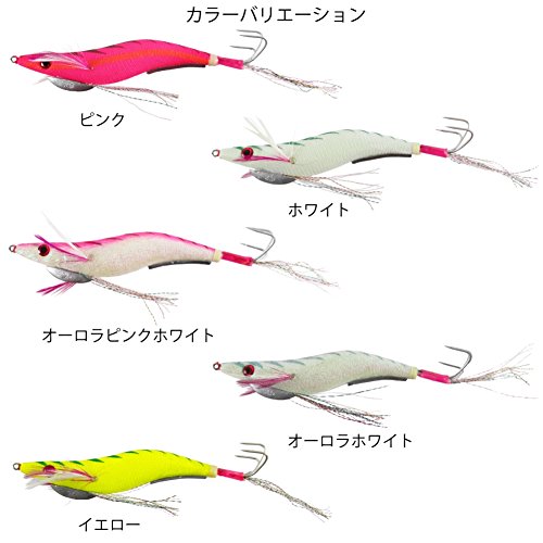 TAKAMIYA(タカミヤ) ルアー エギ タコエギボンバー オーロラピンクホワイト 3.5号 4枚目