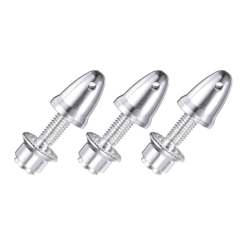 MECCANIXITY Propeller Adapter RC Plane Airplane Spinners, 3.17mm Aperture and 6mm Output Axle Propeller Adapter Saver for Shaft Brushless Motor Speed Controllers, Pack of 3