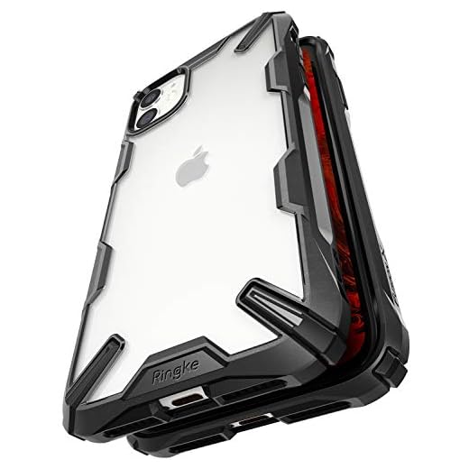 Ringke Fusion-X Diseñado para Funda Apple iPhone 11, Transparente al Dorso Carcasa iPhone 11 6.1" Protección Resistente Impactos TPU + PC Funda para iPhone 11 2019 - Black