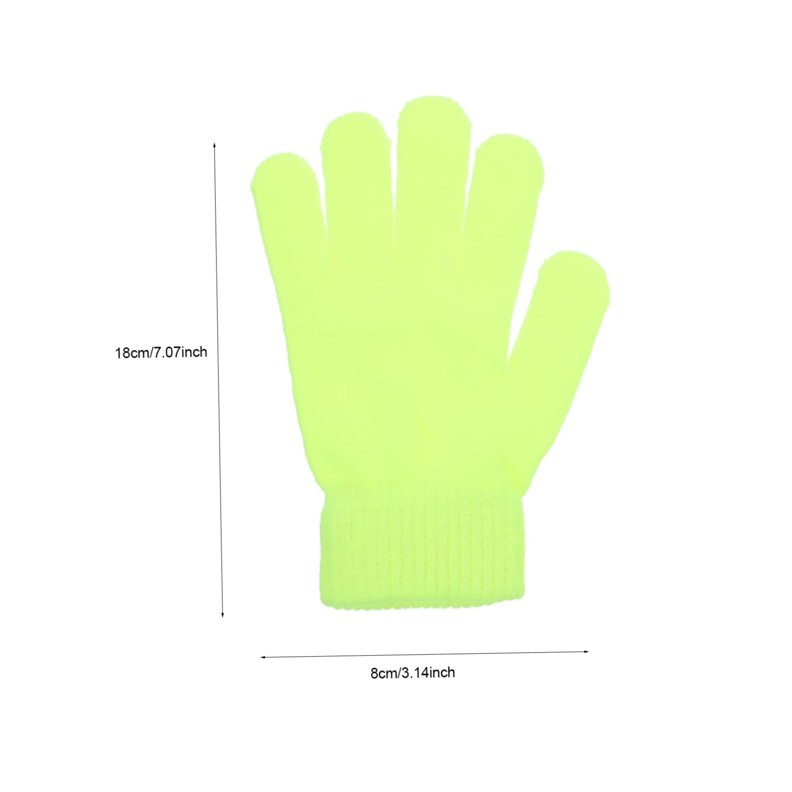 FOMIYES 4 Pair Warm Wool Gloves Fleece Lined Thermal Winter Riding Glove Hiking Knitted Hand Warmers