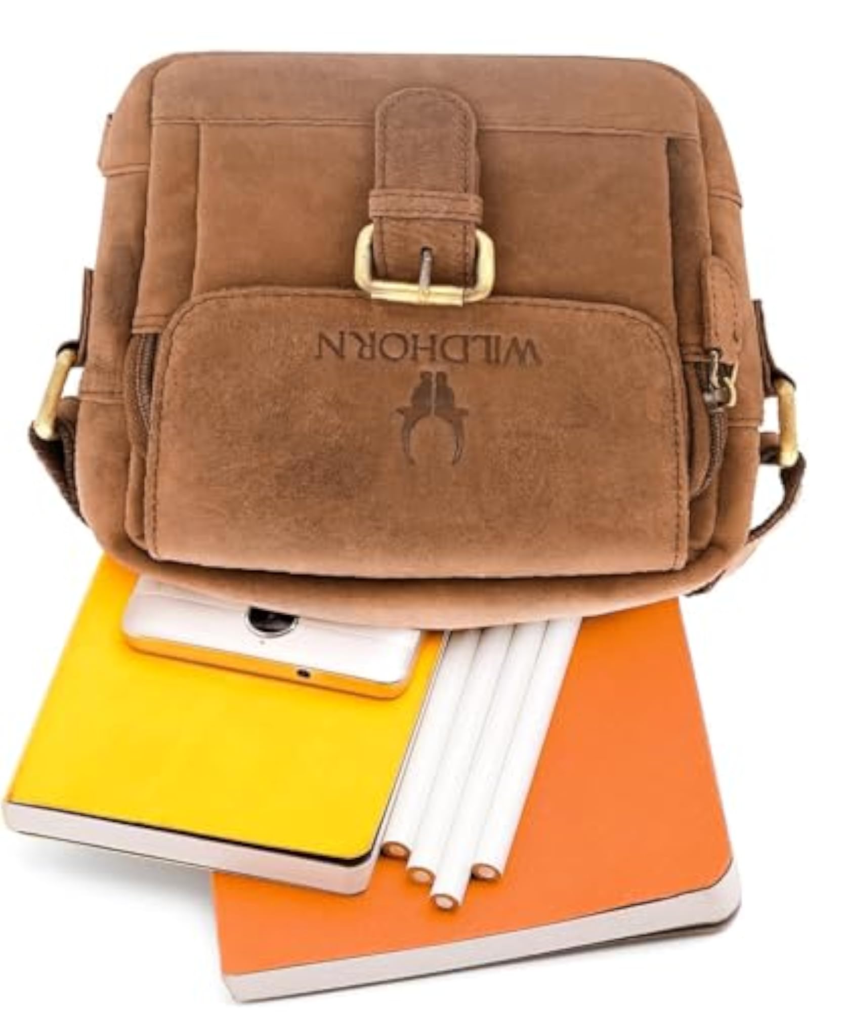 Genuine Leather Mini Sling Bag for Men, Stylish & Compact