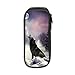 Produktbild Wolf Crying Pencil Pen Case Beuteltasche Student Stationery Office Kosmetische Schminktasche Aufbewahrung Schwarz