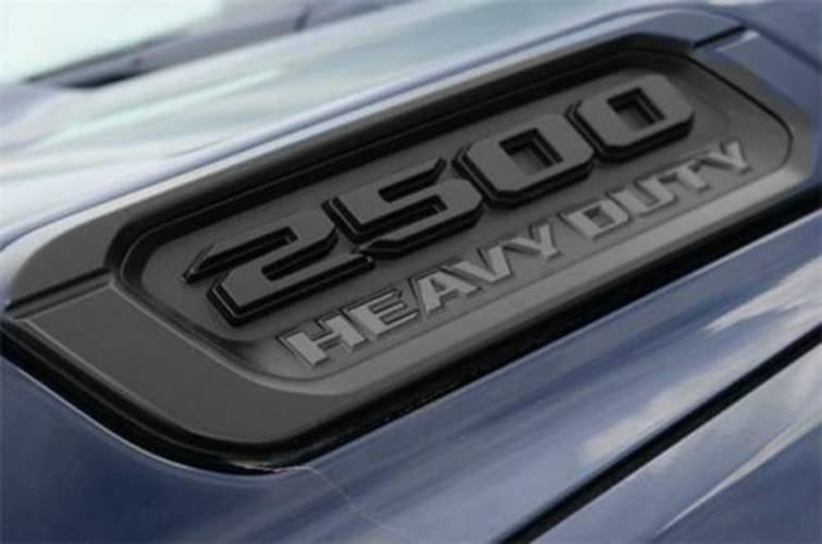 Image of 2pack OEM 2500 Heavy Duty Emblems Left Right Side Badges Hood 3D ABS Compatible with fits 2500 68632969AA 68362211AC (Black)