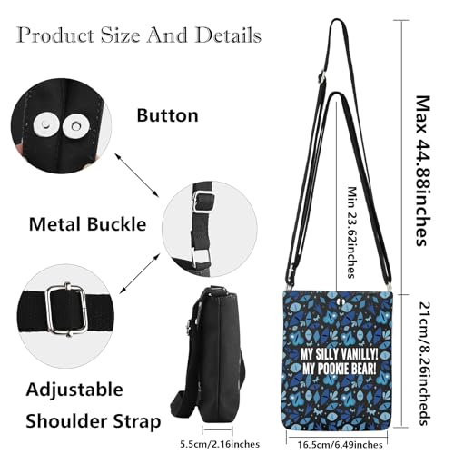 G2TUP Shadow Inspired Crossbody Bag Shadow Lover Gifts My Silly Vanilly My Pookie Bear Game Lover Shoulder Bag2