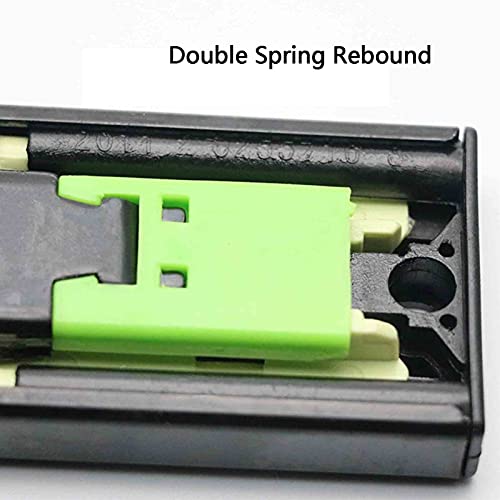 Soft Close Ball Bearing Drawer Slides, Full Extension Self Closing Drawer Slides, Push To Open Drawer Slides, Cold Rolled Steel, For Kitchen, Dressing Table, Tool Box Drawer Rails (Size : 45Cm/18In) #TOP4
