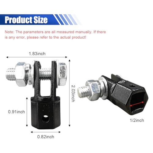 Image of Scissor Jack Adapter, Easy Lifting Leveling Jack Connector for 1 /2 inch Drive Impact Wrench /Ratchet Tool or 13 /16 inch Lug Wrench /Socket /Tire Iron, Universal Jack Drill Adapter Tool for RV Trailer (2PCS)