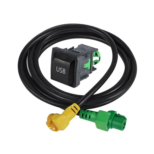 ImBros USB Port Car Switch Socket with Cable Accessories for RCD510 RCD310 USB Switch Cable