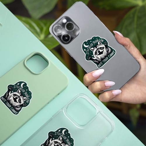 Image of (3PCs) It's Called Trash Can Not Trash Cannot Sticker, Racoon Sticker, Trash Panda Stickers, Humor Motivational Mental Health Vinyl Stickers for Laptop Bottle Phone Car Window Helmet 3 inch (Normal, 3in)