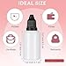 Tioncy 100 Pcs 30ml Plastic Dropper Bottles Bulk Squeezable Liquid Bottles with Leak Proof Caps, Refillable 1 oz Plastic Dropper for Essence, Essential Oil(Black Lid)