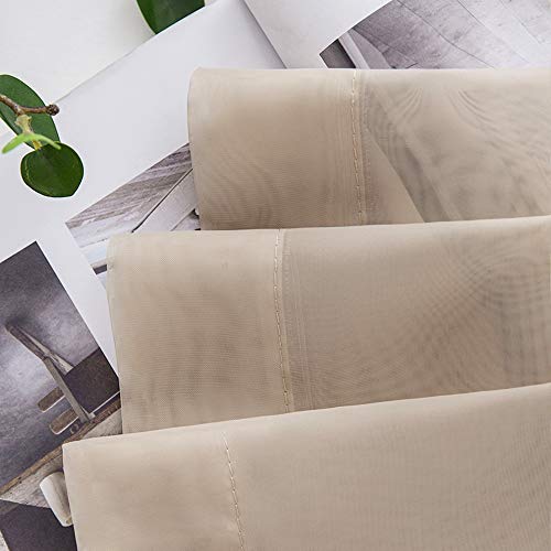 MIULEE Tende Trasparenti con Occhielli Morbidi