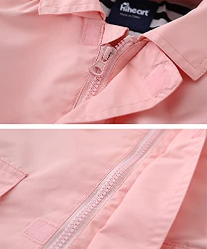 Image of Hiheart Boys Girls Waterproof Hooded Jackets Cotton Lined Rain Jackets