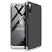 Produktbild Homikon 360 Grad Hart PC Hülle 3 in 1 Komplettschutz Tasche Plastik Harte Handyhülle mit Tempered Glas Panzerglas Ganzkörper-Koffer Schutzhülle Kompatibel mit Samsung Galaxy A7 2018 - Schwarz Silber