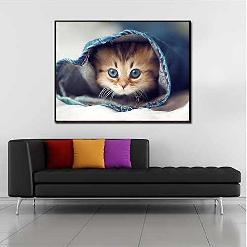 Kit Large Size Diamond Painting Chaton pour Calmer le Stress à la Maison