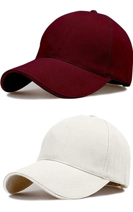 Image of SELLORIA Acrylic Brand A Combo Pack Of 2 Stylish Sport Inspire + Baseball.Cap For Men Baseball Caps Plain Adjustable Mens And Womens Casual Formal Cap (Pack Of 2)