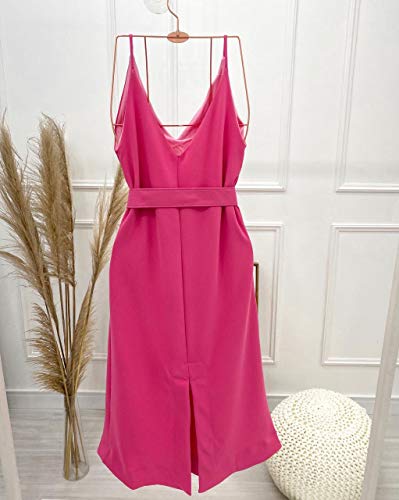 Vestido Midi Lauren Rosa