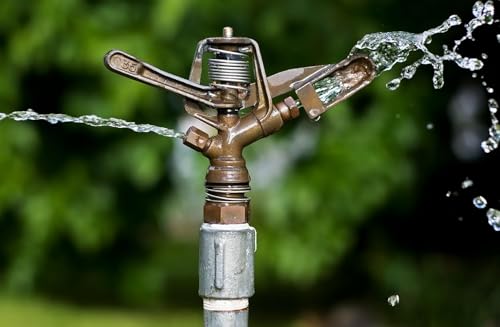Image of Brass Nozzle Rotating Water Sprinkler for Garden & Agriculture 360 Degree Irrigation 20mm or 3 /4 Inch Pack of 5