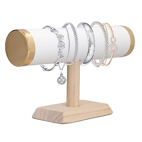 Hapivida Soporte para Pulsera, Expositor para Pulseras 23 cm Soporte de Exhibición de Joyas Organizador de Exhibición de Barra en T Organizador de Collares y Pulseras Relojes