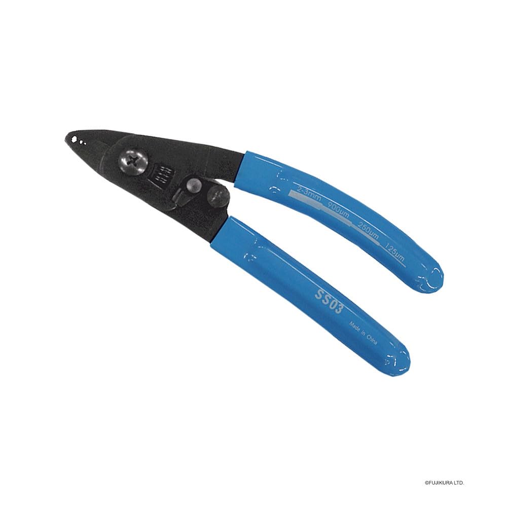 Fujikura Pelacables de fibra de vidrio SS03 SS03 (3 orificios, pelacables herramienta pelacables herramienta desmanter triagujero) Apertura 1: 2 – 3 mm a 900 µm/apertura 2: 900 µm a 250 µm