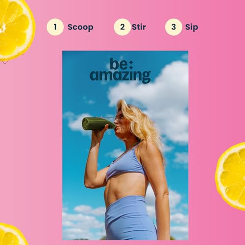 Image of BE AMAZING Super Greens Powder with Prebiotics, Digestive Enzymes & Antioxidants, 35 Fruits & Veggies, Electrolytes & Fiber, Vegan, Gluten Free Juice & Smoothie Mix, Pink Lemonade, 25 Servings