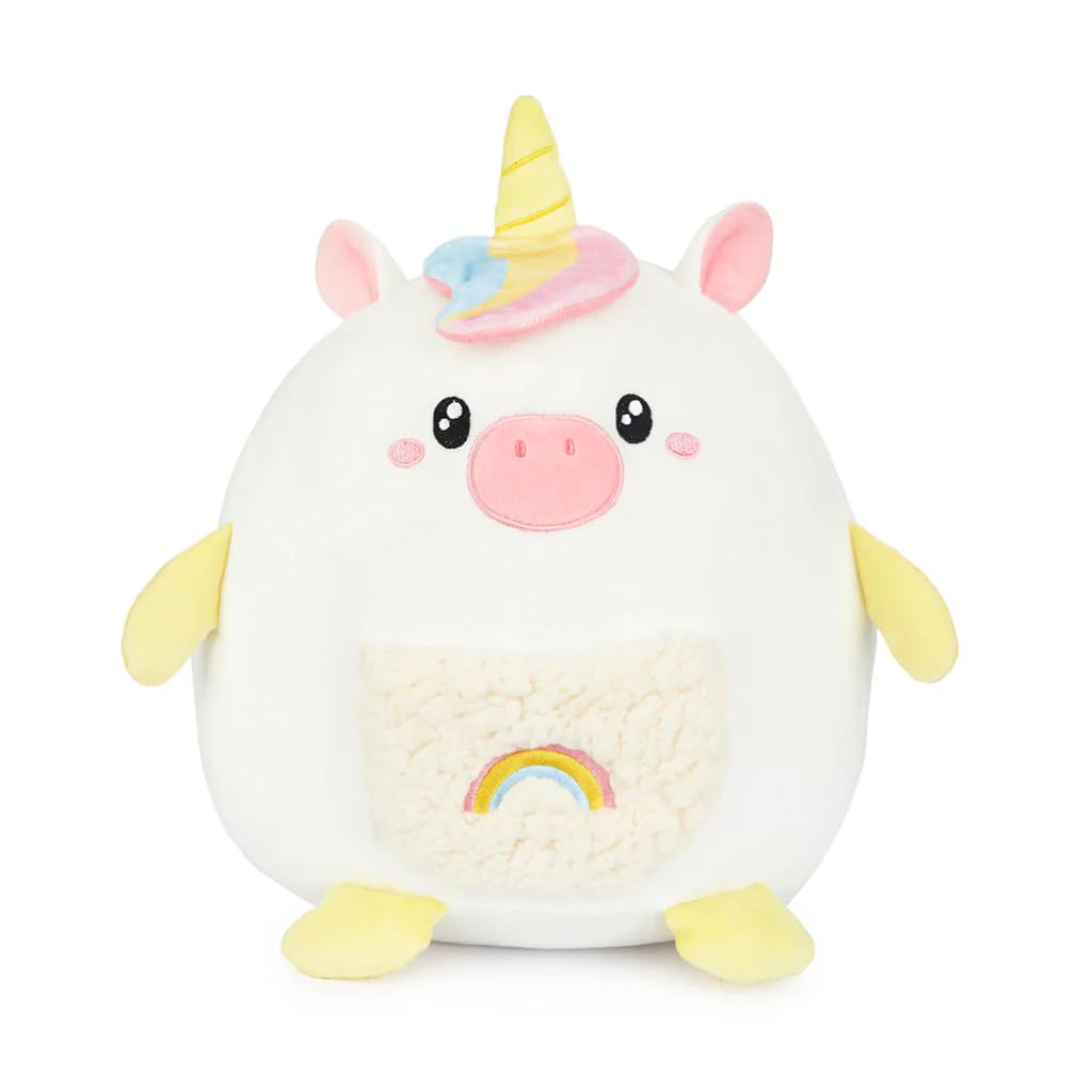 Balvi Cojín Unicorn Color Blanco, Multicolor Cojín con Forma de Unicornio Poliéster