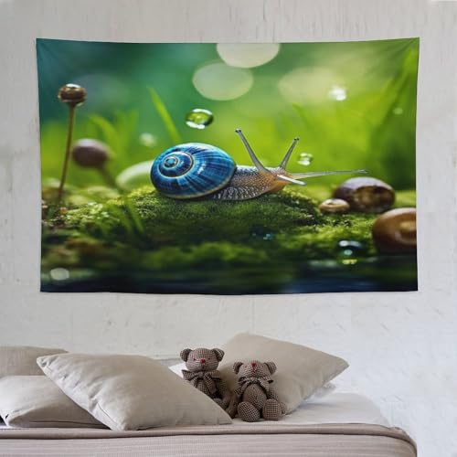 Tapisserie escargots PAZZK 150×230cm tenture murale 3D pour salon