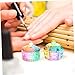 Ipetboom 2pcs Plated Crystal Cup for Monomer Liquid Nail Care Hand Dip Powder Nail Art Accessories Glass Manicure Cup