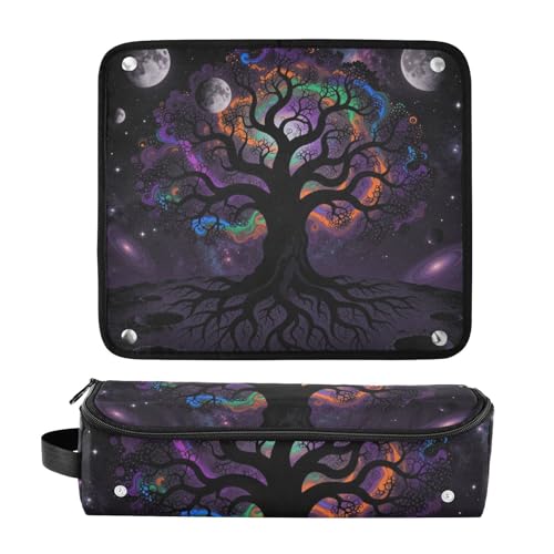 Bolso de viaje para herramientas de cabello Hot Hair Tools con tapete resistente al calor desmontable para planchas grandes, rizadores, secadores mini y accesorios de cuidado capilar miniatura 3