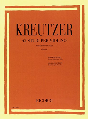  42 Studi Per Violino Trascrizione Per Viola