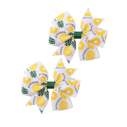 Baby Girls Pineapple Bow Headband Pineapple Hair Clips Pin Pineapple Bow Headwear BBG43 (Bow-B0)3