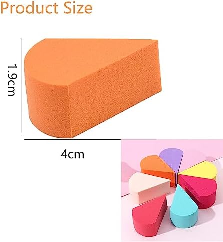 16Pcs Makeup Sponge Face Paint Sponges, Face Paint Sponge Makeup Beauty Face Painting Sponges, beauty blenders,Soft Dual Use Petal Shape Reusable Facial Pads for Makeup & Cleaning