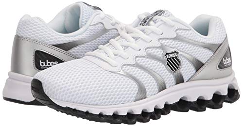 Image of K-Swiss Men's Tubes 200 Training Shoe, White /Black /Silver, 8