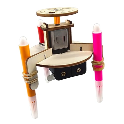 MagiDeal Scarabocchiare Robot Costruire Giocattoli Esperimento Scientifico creatività Fai da Te Assemblaggio per Progetti Tecnologici di attività