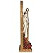Veronese Design 9 3/8 Inch Regal Santa Muerte Dia De Los Muertos Golden Arch Hand Painted Resin Sculpture White Reaper Statue