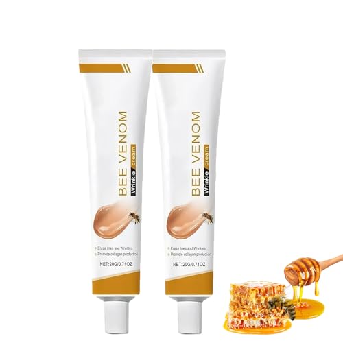 Crema Antiarrugas con Veneno de Abeja 1PCS,Cuidado Facial Nutritivo para Rostro y Cuello contra Arrugas y Piel Seca