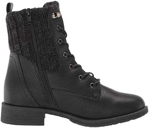 MUK LUKS LUKEES Women's Hiker Everest Boots Fashion, Black, 6.5 | Image 5