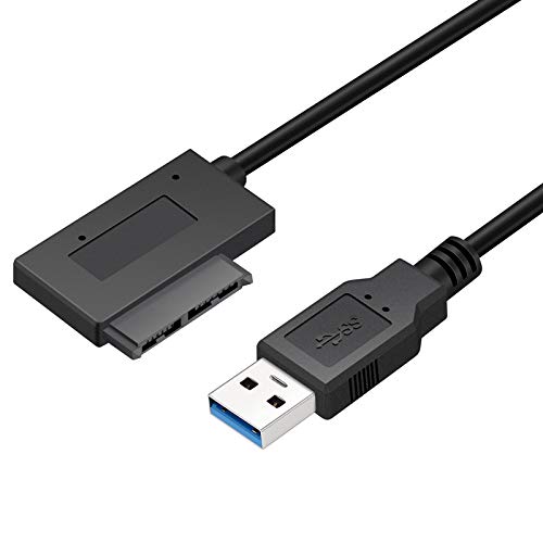 Cable Adaptador USB 3.0 a SATA 7+6 Pin para Laptop miniatura 7