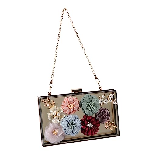 VALICLUD 1 Pieza bolso makeup bag maletin de maquillaje make up bags maquillaje pack handbag Bolsa de graduación bolsa de hombro bolsa cuadrada pequeña bolsa de teléfono de señora Acrílico