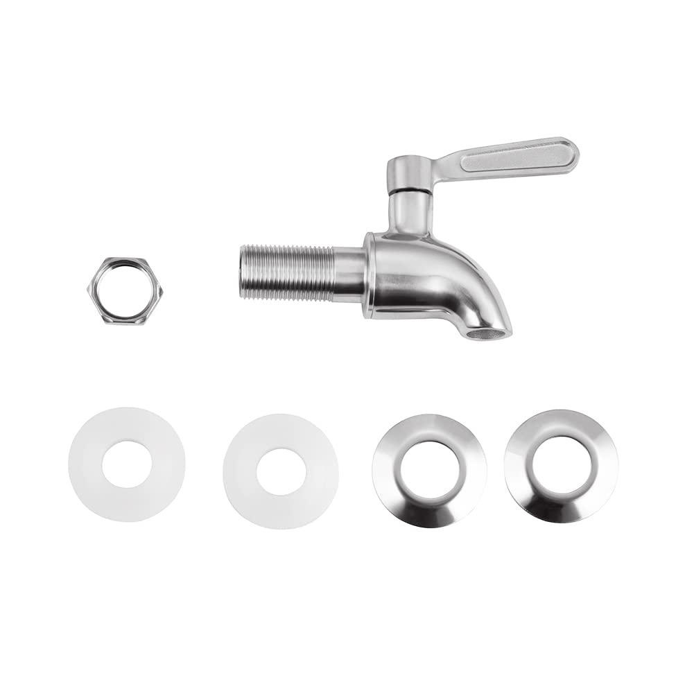 Espita de reemplazo del dispensador de bebidas,Espita de acero inoxidable para dispensador de agua,Grifo de reemplazo del dispensador de bebidas