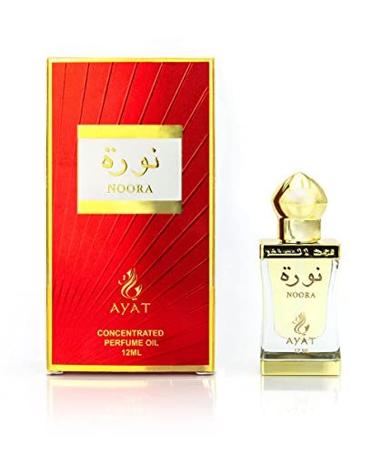 AYAT PERFUMES - Huile Parfumée 12ml De Dubai | Musk Halal Pour Homme et Femme Sans Alcool | Extrait de Parfum / Attar Pour Une Odeur Longue Durée | Senteur Arabian Fabriqué et Conçu à Dubaï (Noora) Cover