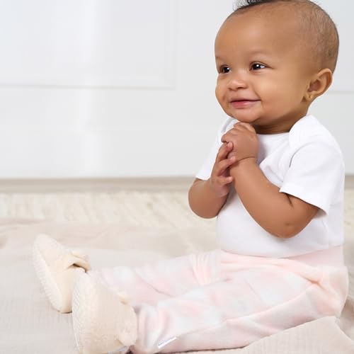 Image of Gerber Baby Girls' 4-Pack Microfleece Pants
