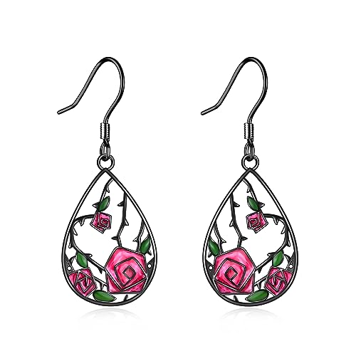 Boucles d'oreilles en argent sterling S925, l'excellence du design en larme pour femme