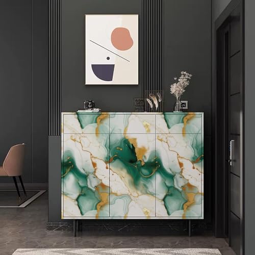 Image of Self-Adhesive Wallpaper & Wall Stickers, Green Gold