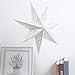 SEWACC Paper Star 17.6 Inches Hollow Out Stars Lampshade Without Light Hanging Decoration for Home Weddings Christmas Party Festival Decorations