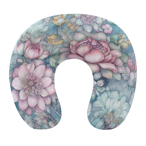Almohada de espuma viscoelástica de viaje tamaño único miniatura 1