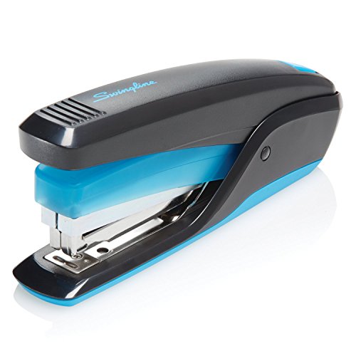 Swingline Stapler, Quick Touch Reduced Effort Stapling, Full Strip, 20 Sheets, Black/Blue (S7064506)