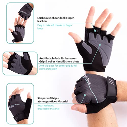 PULLUP & DIP Gym Gloves, Fitness Gloves with Palm Padding for Men and Women, Breathable Sports Gloves for Weight… - Image 3