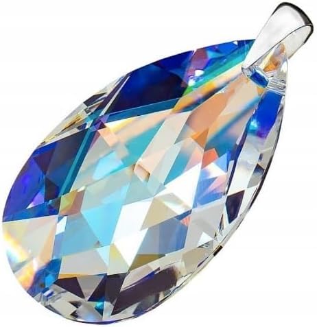 Pendentif Aurora Bleu 50 mm en cristaux originaux et argent 925