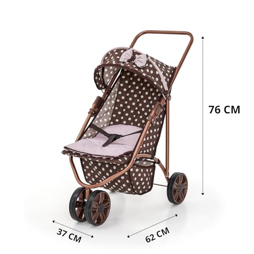 Carrinho de Boneca Premium para Bebê Reborn - Estilo Milano Luxo Xikitinha