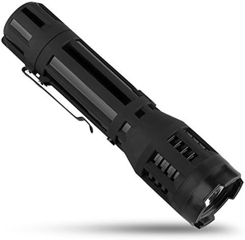 KAZALA 2016 LED Tactical Self Defense Flashlight Stun Heavy Duty Rechargeable(Black)